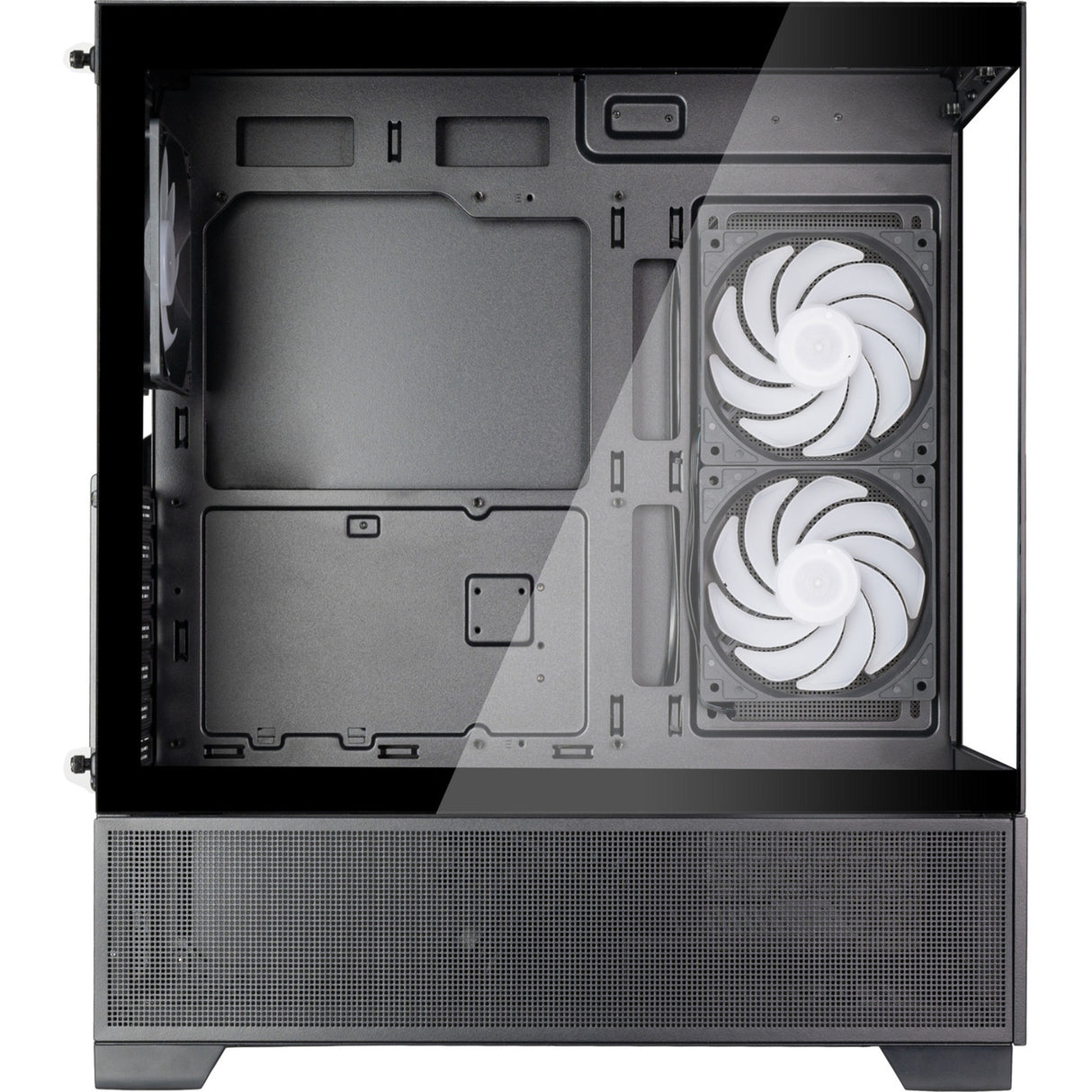 Silverstone lucid 05 mini tårnhus (sort | 2x USB-A | 1x USB-C | RGB | hærdet glas)