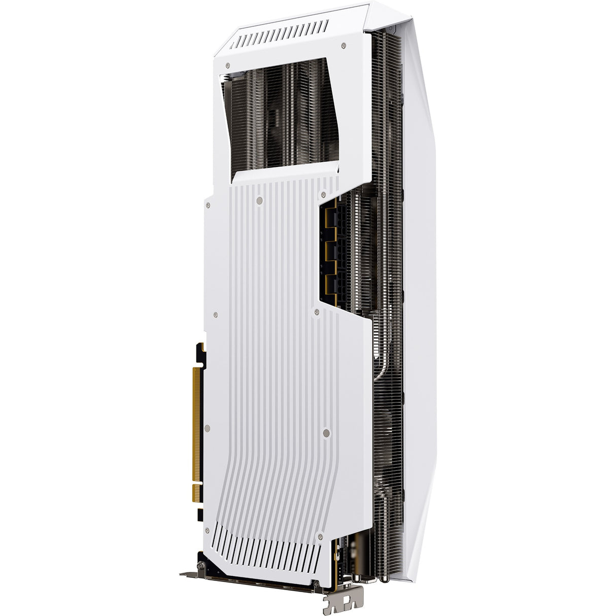 XFX Radeon RX 9070 XT OC Mercury RGB-grafikkort (hvidt, RDNA4, GDDR6, 3x Display Port, 1x HDMI 2.1)