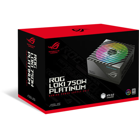 Asus ROG Loki SFX-L Platinum Modular 750 watt strømforsyning (sort, 1x 12V-2x6, 3x PCIe)