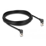 Delock rj45 netværkskabel cat.6a s ftp slim 90° opad opad vinklet 5 m kabel (sort)