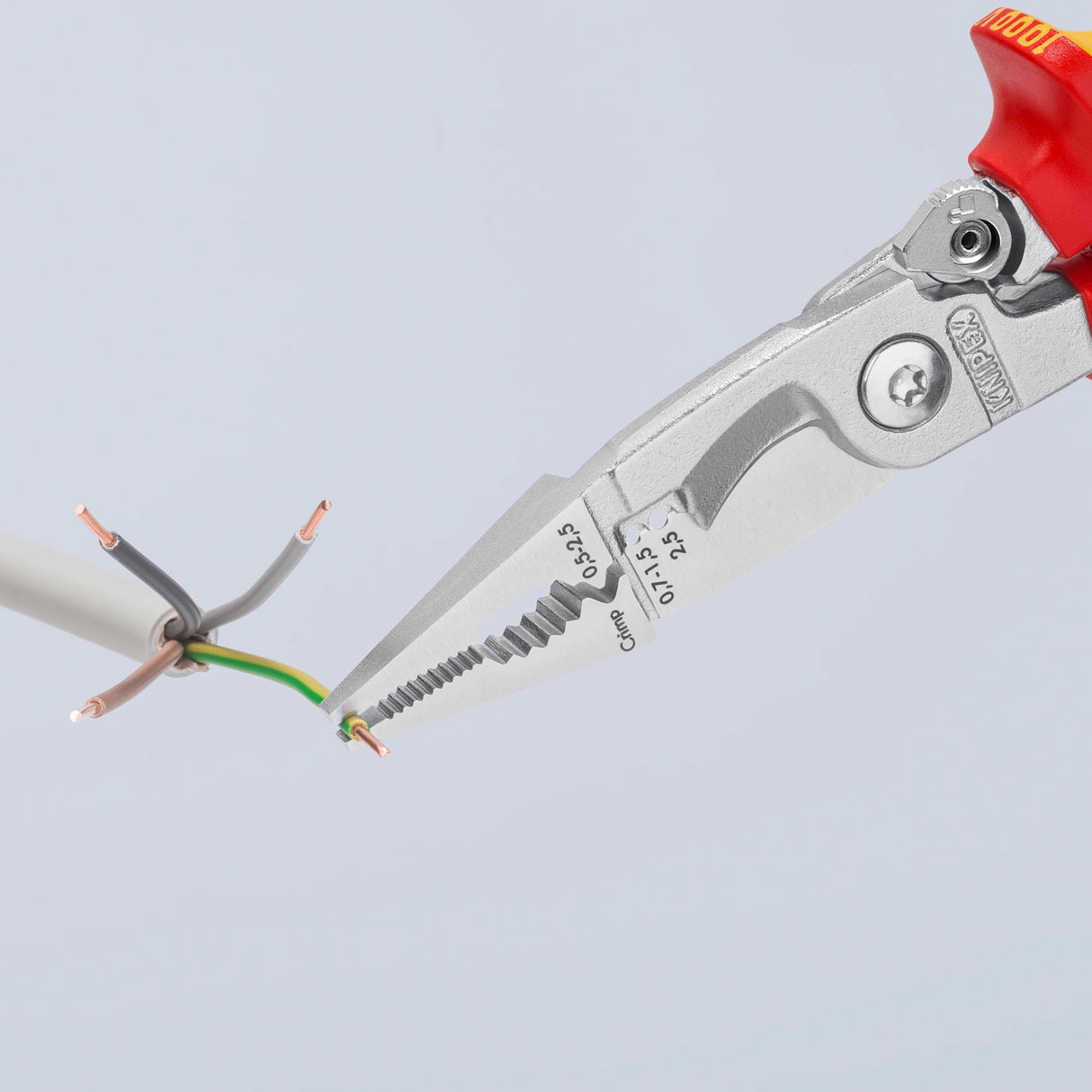 Knipex elinstallationstang 13 96 200 t (rød gul)