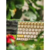 Iqunix f97 floral date rgb mekanisk gaming-tastatur (grøn, us-layout (qwerty), iqunix little prince, 96%, rgb-lysdioder, hot-swappable, pbt, 2.4ghz | bluetooth 5.1 | usb-c)
