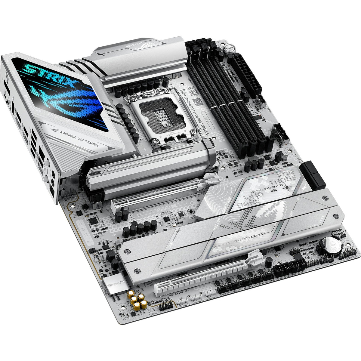 Asus ROG Strix Z890-A Gaming WiFi Socket 1851 bundkort (RAID, 2,5 GB-LAN, WiFi 7, BT, lyd, ATX)