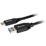 Sharkoon USB-A 3.2 > USB-C-kabel (sort, 0,5 meter)