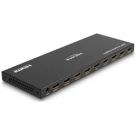 Delock HDMI splitter 1x HDMI ind > 8x HDMI ud, 4k 60hz (sort, med downscaler)
