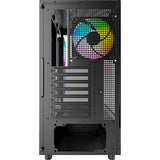 Montech xr midi tårnhus (sort | 2x USB-A | 1x USB-C | RGB | hærdet glas)