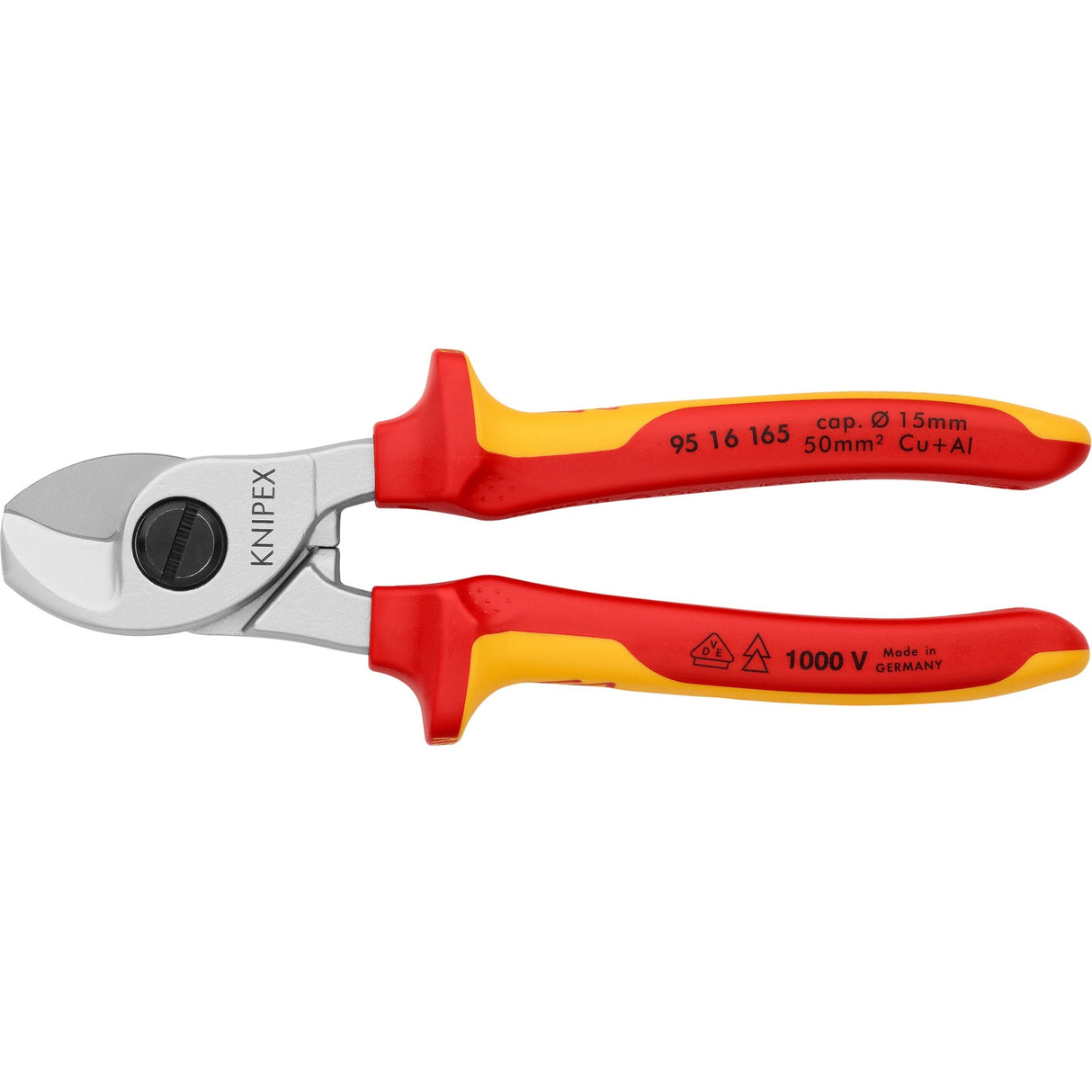Knipex 95 16 165 kabelskærer vde - professionelt og kraftfuldt skæreværktøj
