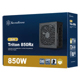 Silverstone triton 850rz modulær 850 watt strømforsyning (sort, 1x 12v-2x6, 3x pcie)