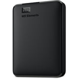 Wd elements bærbar 5 TB ekstern harddisk (sort, bu6y0050bbk-wesn, micro-USB-B 3.2 (5 GBit s))