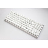 Ducky one 3 klassisk ren hvid tkl rgb mekanisk tastatur (hvid, us-layout (qwerty), cherry mx speed silver, 80% (tkl), rgb lysdioder, double-shot pbt, hot-swappable, quack mekanik)