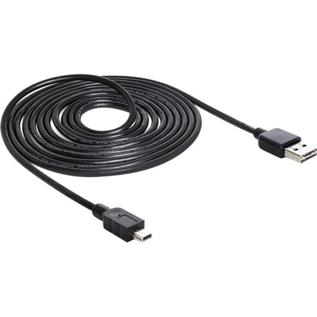 Delock easy-usb-a 2.0 han > mini USB-B 2.0 hankabel (sort, 3 meter)