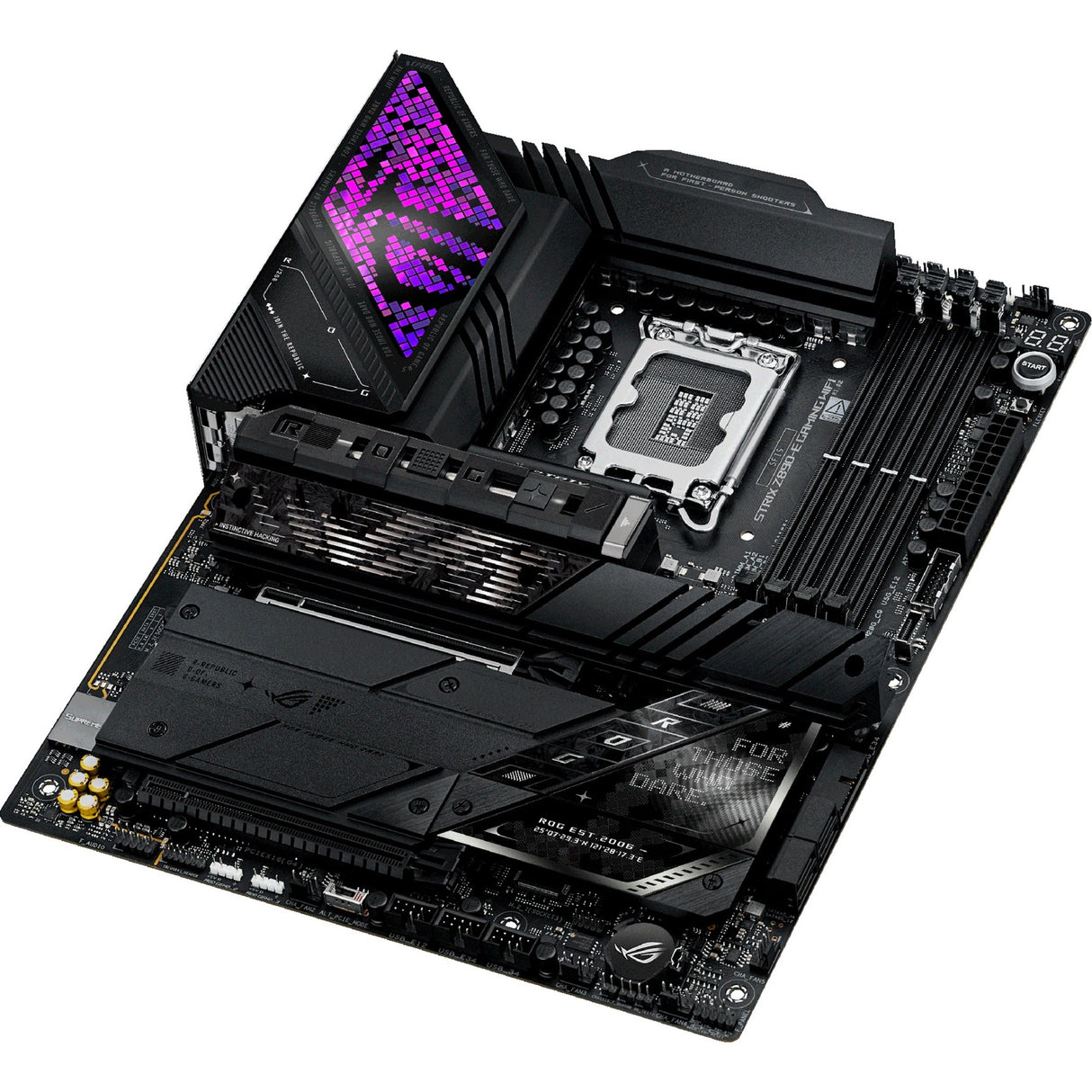 Asus ROG Strix Z890-E Gaming WiFi Socket 1851 bundkort (sort, RAID, 5GB-LAN, WiFi 7, BT, lyd, ATX)