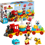 Lego duplo disney mickey minnie fødselsdagstog, bygbart legetøj til småbørn 10941