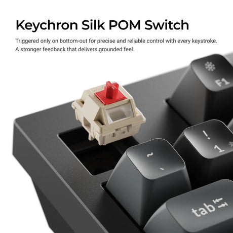 Keychron q5 ultra-m3 8k trådløst brugerdefineret mekanisk tastatur (sort, us-layout (qwerty), silke pom brown, 96%, rgb, hot swap, 8k, 2,4 ghz | bluetooth 5.2 | usb-c)