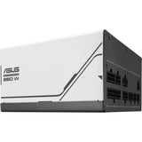 Asus prime gold modulær 850 watt strømforsyning (hvid, 1x 12v-2x6, 3x pcie)