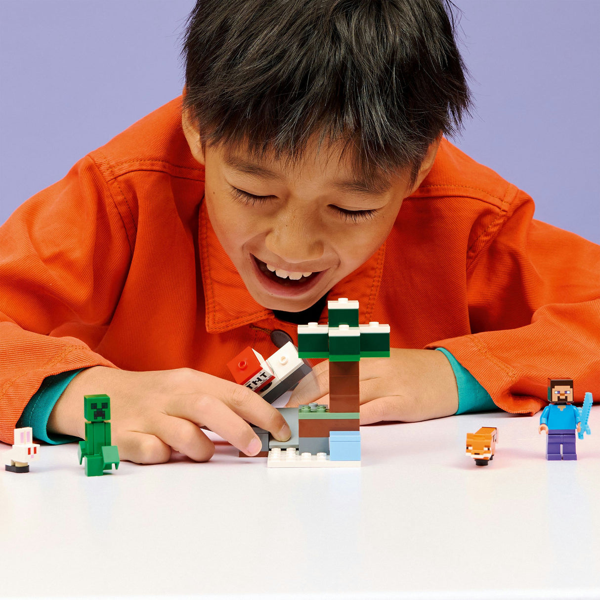 Lego Minecraft Steve's Taiga Adventure-videospilbyggesæt til børn - 21583
