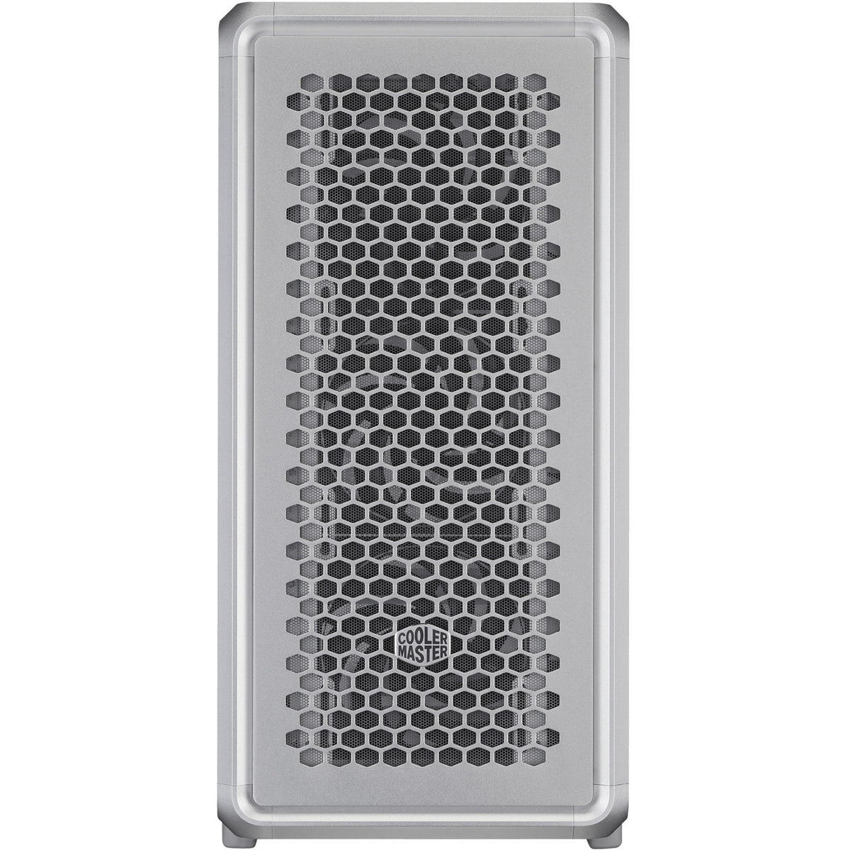 Cooler masterframe 600 midi tårnhus (sølv | 2x USB-A | 1x USB-C | hærdet glas)