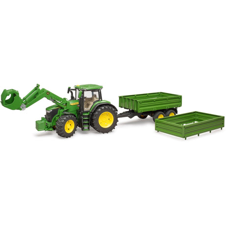 Bruder traktor John Deere 7R 350 med trailer