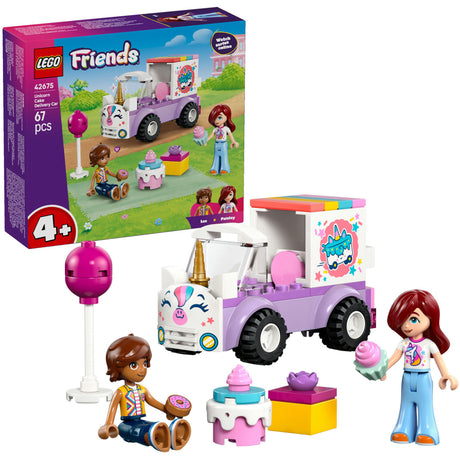 Lego friends 42675 enhjørning kage leveringsbil