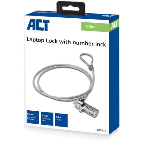 Act connectivity laptop lås med numerisk kode ac9015 tyveribeskyttelse