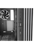 Vær stille! lys base 900 dx stort tårnhus (sort | 2x USB-A | 1x USB-C | RGB | vindue)