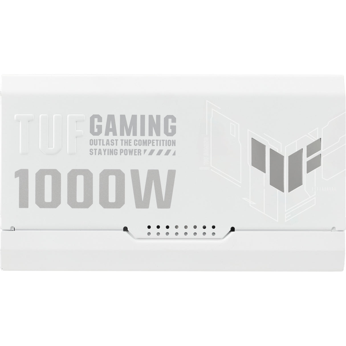 Asus tuf gaming gold white edition modulær 1000 watt strømforsyning (hvid, 1x 12v-2x6, 4x pcie)