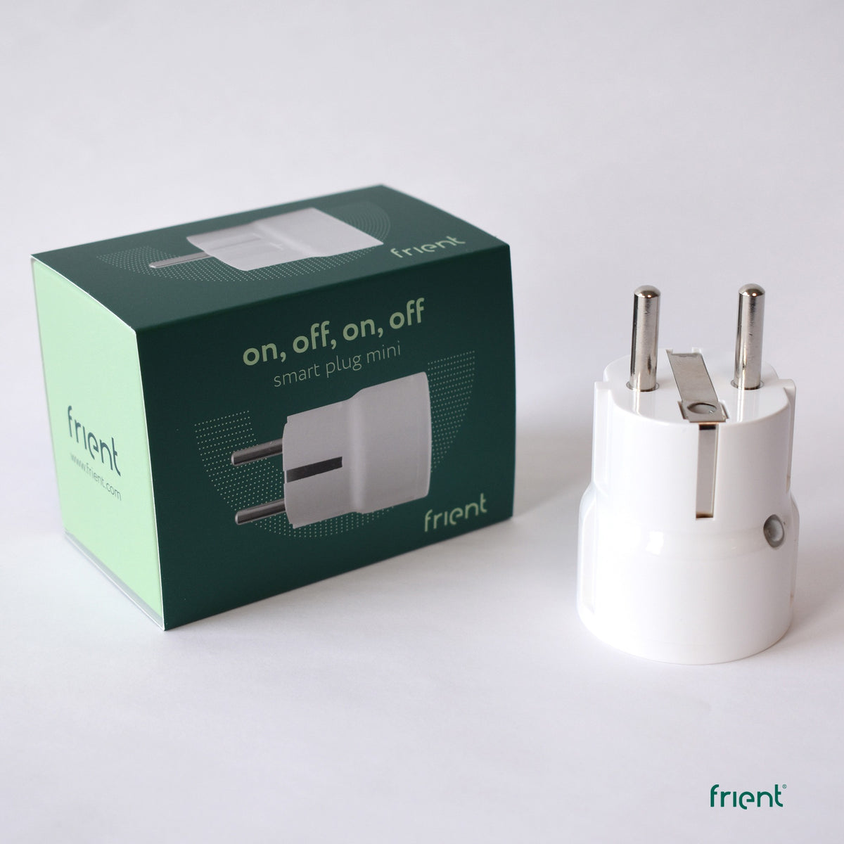 Frient smart stik mini 2 type e (fransk) stik (hvid, zigbee 3.0)