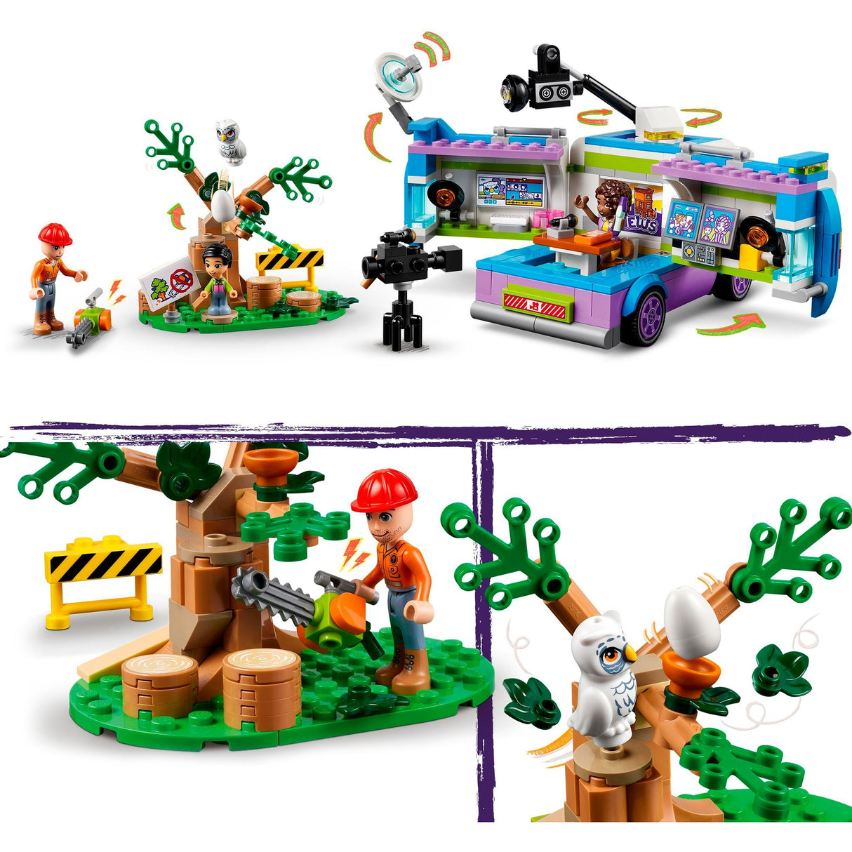 Lego venner - nyhedsvogn byggelegetøj (41749)