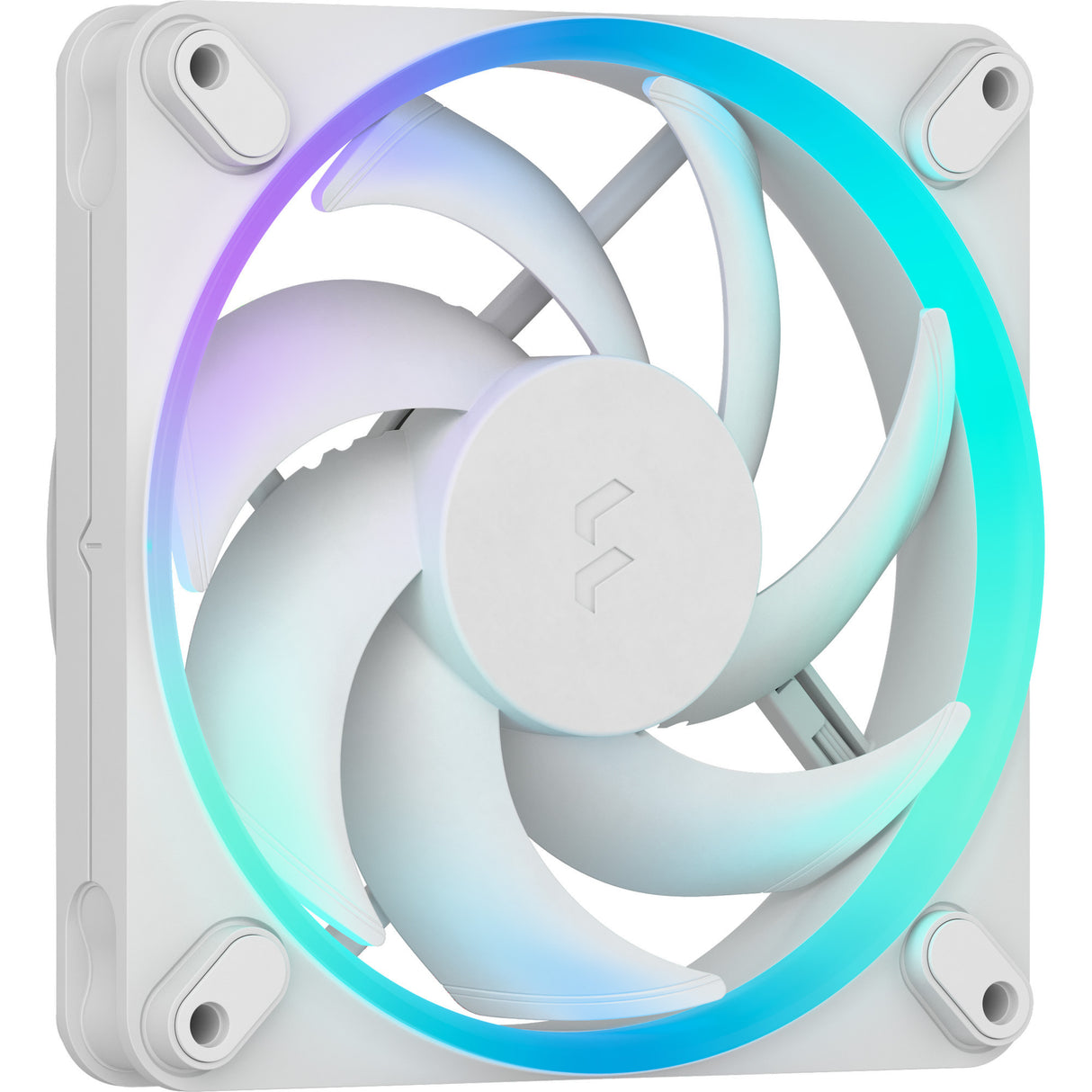 Fractal design momentum 12 rgb kabinet blæser (hvid, 120 x 120 x 25 mm, pwm)