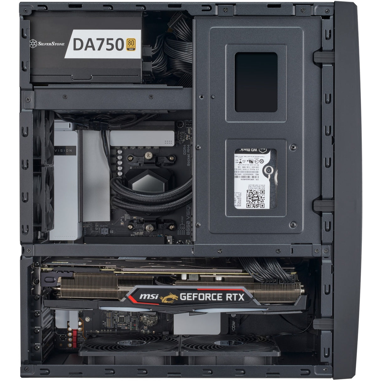 Silverstone SST-GD11B HTPC-hus (sort | 2x USB-A | 1x USB-C)