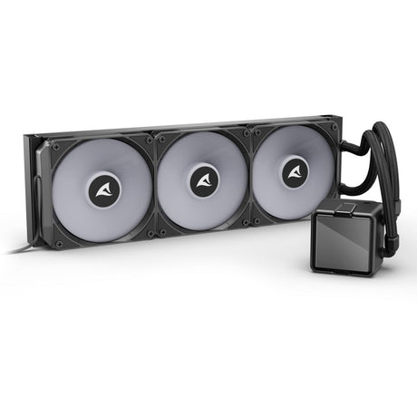 Sharkoon s100 argb vandkøling (sort, 4-benet pwm ventilatorstik)