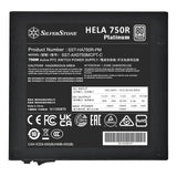 Silverstone hela 750r platinum modulær 750 watt strømforsyning (sort, 4x pcie)