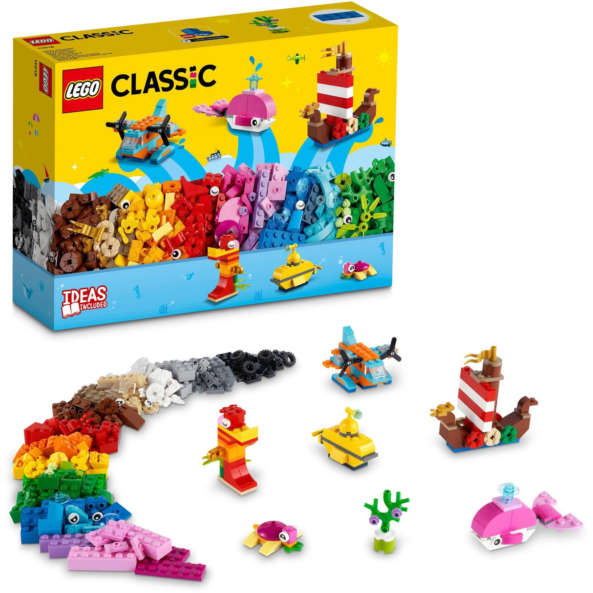 Lego classic - kreativt hav sjovt byggelegetøj (11018)