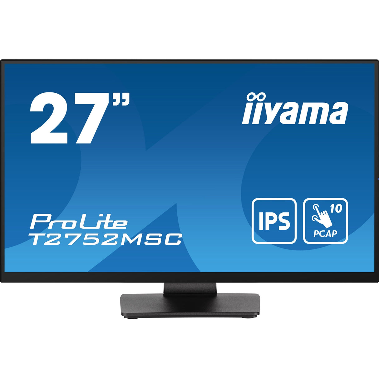 Iiyama prolite t2752msc-b1 27 touchscreen-skærm (sort, HDMI, skærmport, 2x USB-A, USB-B)