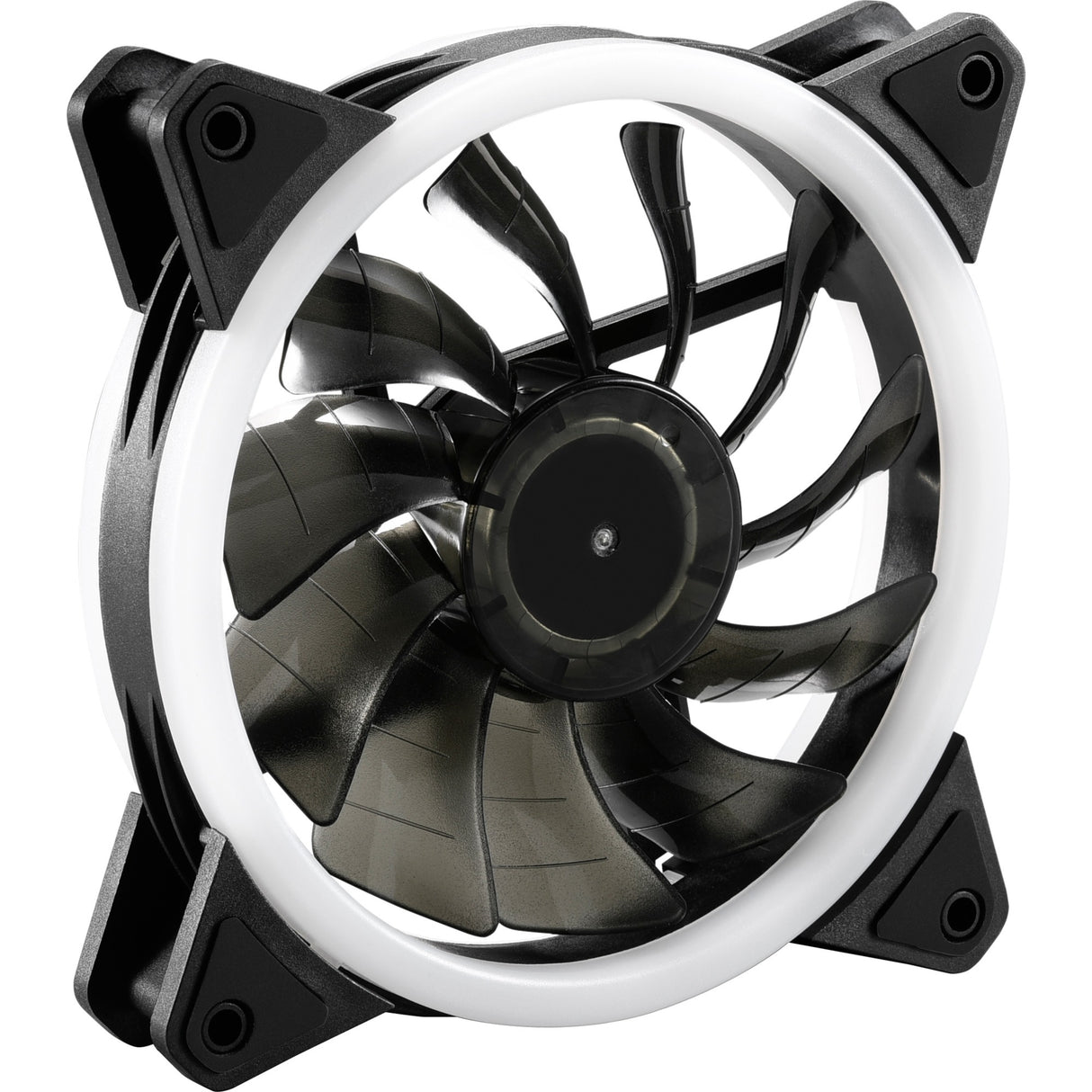 Sharkoon shark blades pwm rgb case ventilator (sort, 120 x 120 x 25 mm)