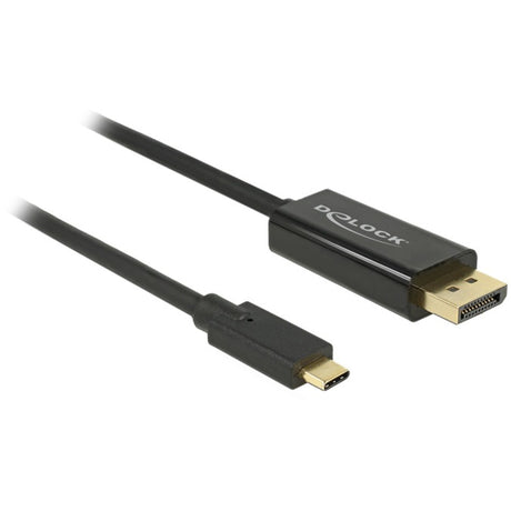 Delock USB-C > skærmportkabel (sort, 3 meter, 4k 60 hz)