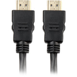 Sharkoon højhastigheds HDMI-kabel med Ethernet (sort, 1 meter, 4k, forgyldt)