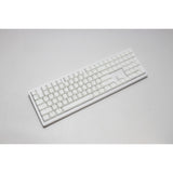 Ducky zero 6108 ren hvid rgb mekanisk gaming-tastatur (hvid, us-layout (qwerty), cherry mx2a speed silver, 100%, rgb-lysdioder, double-shot pbt, hot swap, 2,4ghz | bluetooth | usb-c)