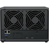 Synology diskstation ds1525+ nas (sort, 2x LAN, USB)
