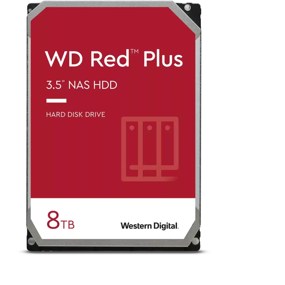 WD rød plus 8 TB harddisk (80efpx, SATA 600, 24 7)