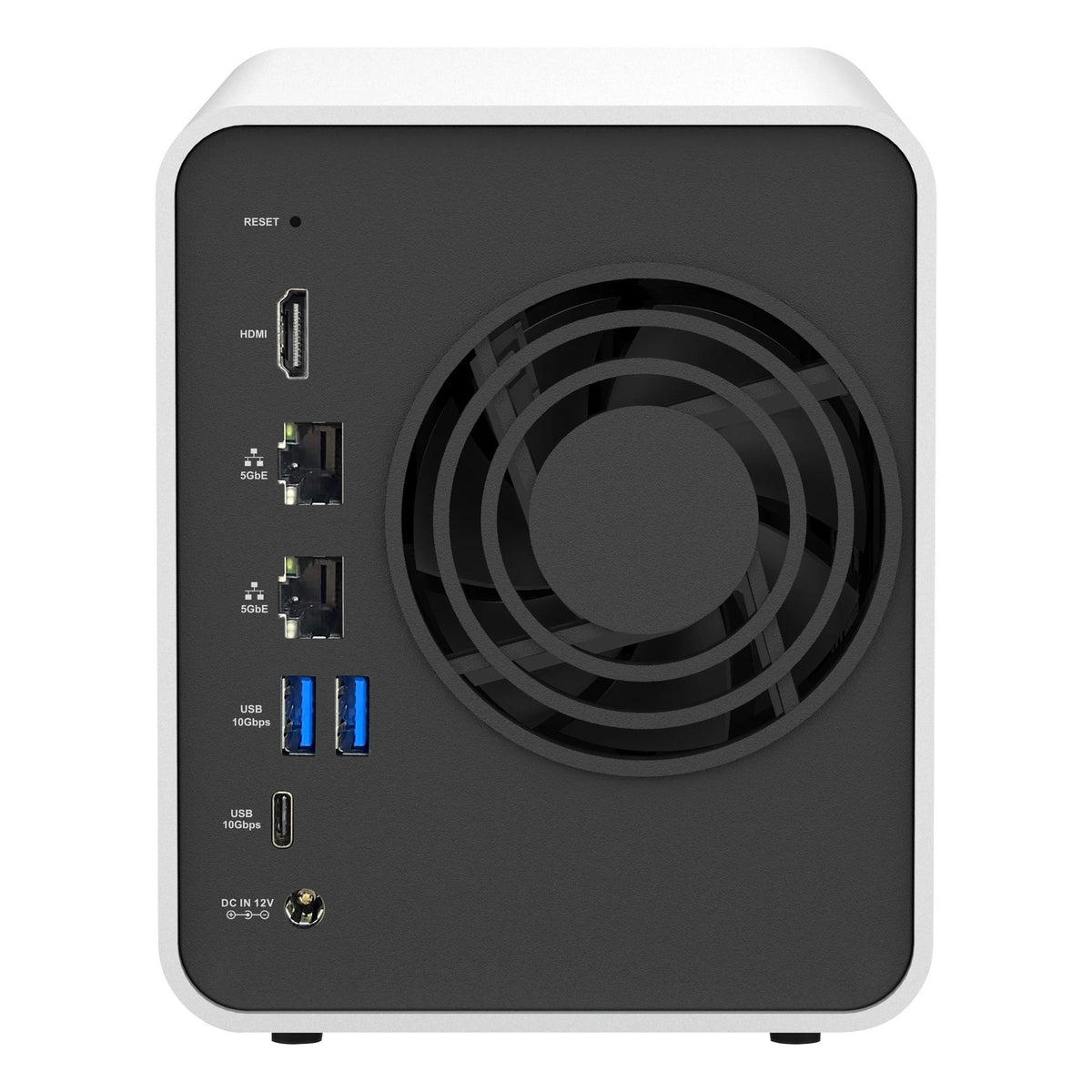 Terramaster f2-425 plus nas (hvid, 2x 5GBe, HDMI, USB)