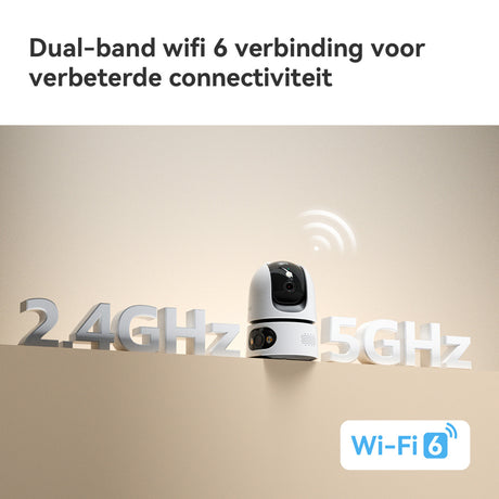 Imou ranger dual pro 10mp beveiligingscamera (wit, 2x 5mp, wifi 6)