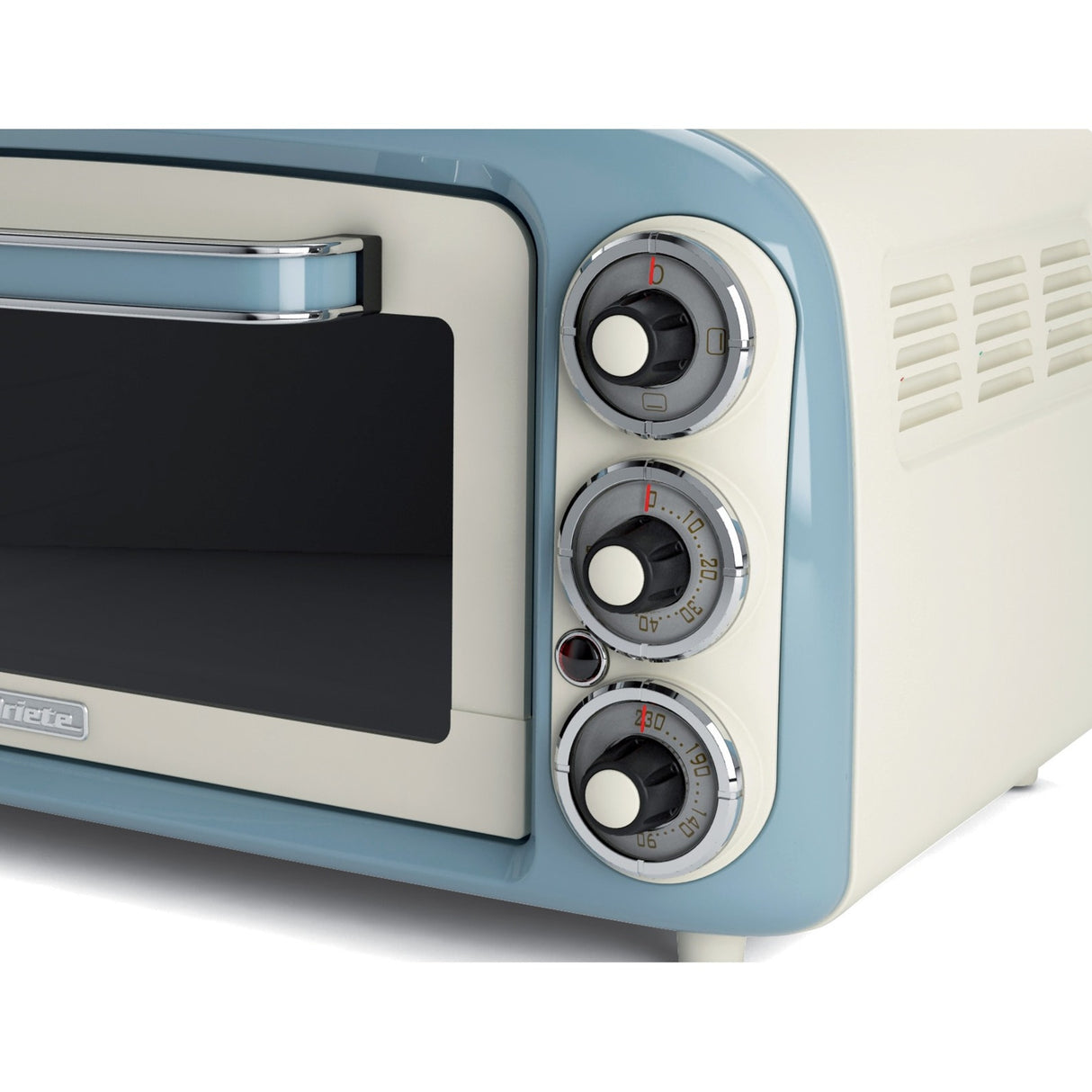 Ariete vintage ovn 0979 05 miniovn (hvid lyseblå, 18 liter)