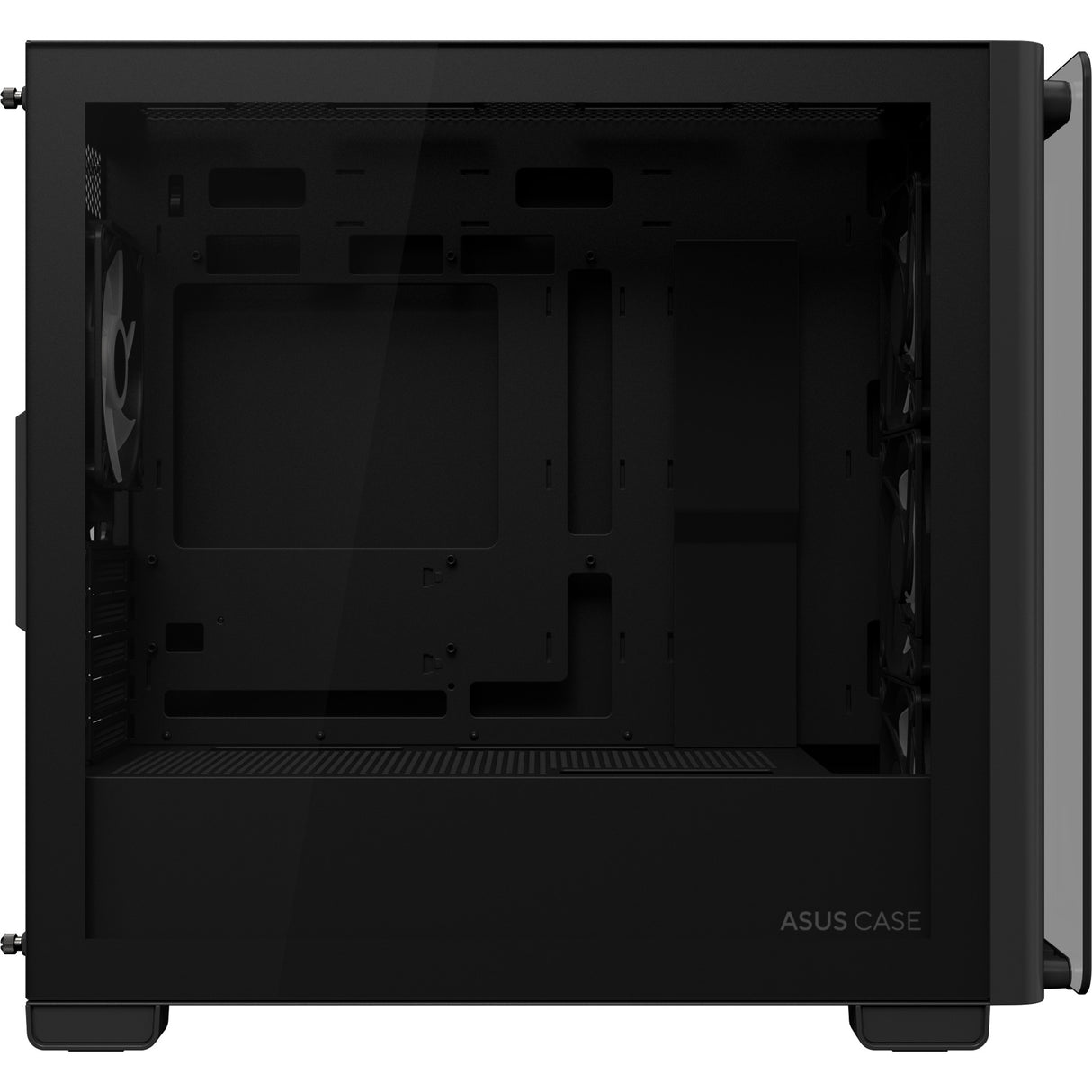 Asus a23 plus mini tårnetui (sort | 2x USB-A | 1x USB-C | RGB | hærdet glas)