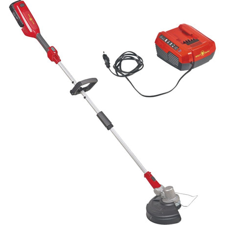 Wolf-garten batteri græstrimmer Lycos 40 300 t 30cm se (rød grå, batteri inkluderet)