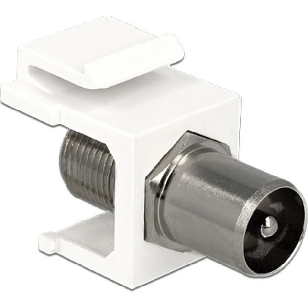 Delock keystone modul iec han > f hun adapter (hvid)