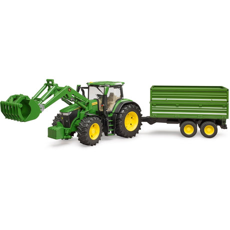 Bruder traktor John Deere 7R 350 med trailer