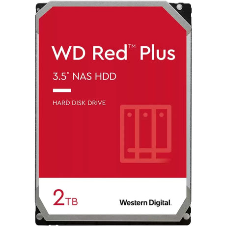 WD Red Plus 2 TB harddisk (20efpx, SATA 600, 24 7, AF)