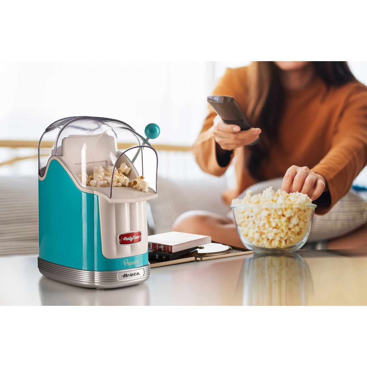 Ariete party time popcorn maker 2958 01 popcorn maker (lyseblå)