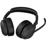 Jabra evolve2 55, inkl. ladestander on-ear headset (sort, stereo, uc, usb-c, link380c)
